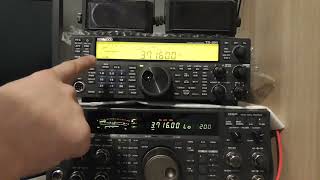 Kenwood TS870 vs TS590SG test 4 SSB antena GP  QRM weak signal [upl. by Pallas]