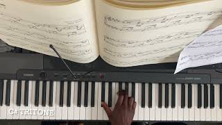 TRITONES  HOW TO PLAY THEM IN ALL KEYS  FINGERING [upl. by Ahsekyt]