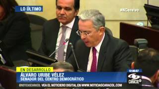 Candente debate entre Iván Cepeda y Álvaro Uribe  17 de Septiembre de 2014 [upl. by Richela]