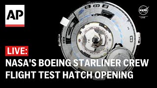 LIVE NASAs Boeing Starliner Crew Flight Test hatch opening [upl. by Moses]