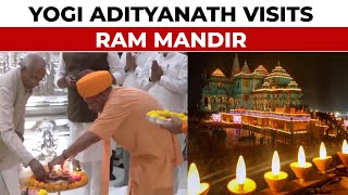 UP CM Yogi Adityanath Visits The Ram Mandir As Ayodhya Prepares To Celebrate A Historic Diwali [upl. by Malvin]