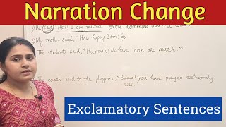 Narration ChangeExclamatory SentencesCompetitive ExamSchool ExamEnglish Grammar [upl. by Devonne]