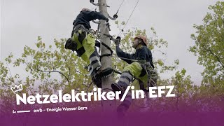 Unter Strom als Netzelektrikerin EFZ  ewb  Lehrstellenvideo  Yousty [upl. by Akilat]