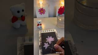 one stroke technique 🎉shortsfeed shortsflowerpainting viralvideo trending art day29 [upl. by Nohsid]