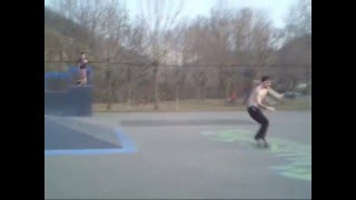 skateboarding Tamaqua PA skatepark random line [upl. by Ainessey]