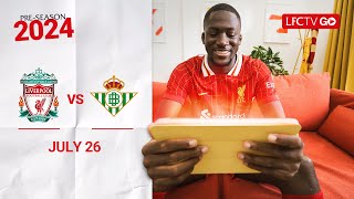 Matchday Live Liverpool vs Real Betis  Buildup from Pittsburgh [upl. by Asille776]