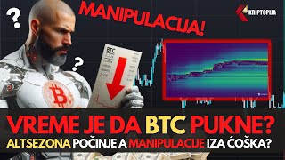 PONEDELJAK KRIJE STRAŠAN POTEZ MARKETMAKERA PAZI ALTSEZONA POČELA BTC memecoin altseason [upl. by Aniluj]