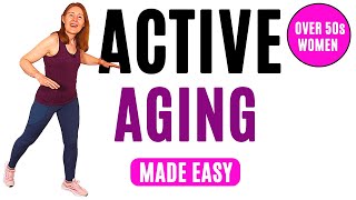 How to Keep ACTIVE at HOME  Energy Boosting CARDIO Workout for Women Over 50  Lively Ladies [upl. by Ahsiuqat570]