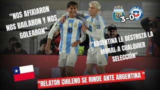 Relator Chileno rendido ante la Scaloneta Argentina vs Chile 30 [upl. by Storer]