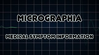 Micrographia Medical Symptom [upl. by Nellie]