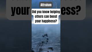 Altruism facts psychologyfacts psychology cognitivepsychologymentalhealth kindness empathy [upl. by Nosreve327]