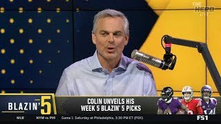 THE HERD  Colin Cowherd unveils his week 5 Blazins 5 picks [upl. by Farah]