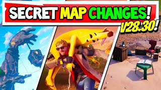 Fortnite LAST UPDATE MAP CHANGES  v2830 CHAPTER 5 [upl. by Simonsen]