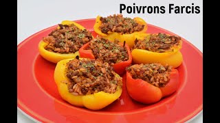 Recette de Poivrons Farcis facile et rapide [upl. by Leimad]