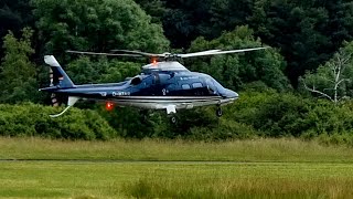 AgustaWestland AW109S Flugtraining Landung amp Abflug [upl. by Atnima]