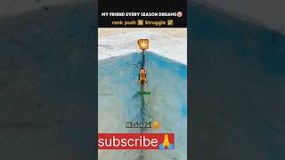 MY FRIEND EVERY SEASON DREAMS🤡 rank push ❌struggle✅ shorts trendingvideocomedy subscribefunny [upl. by Ellehcim]