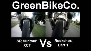 SR Suntour XCT VS RockShox Dart 1 [upl. by Ettenay]