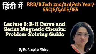 Lecture 6 BH Curve and Series Magnetic Circuits ProblemSolving Guide [upl. by Latt]