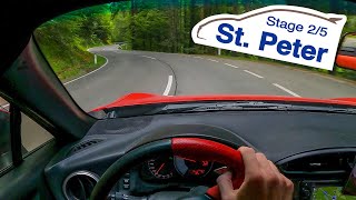 Stage 25 St Peter  obm Land der 1000 Hügel Rallye 2024  POV Recce [upl. by Ynnus]