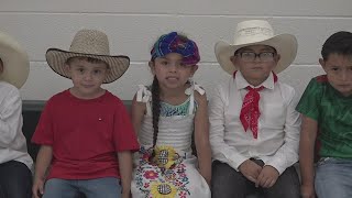 Fletcher Elementary students kicked off Hispanic Heritage month with a big parade [upl. by Ahsiemak]