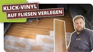 KlickVinyl auf Fliesen verlegen [upl. by Bremer]