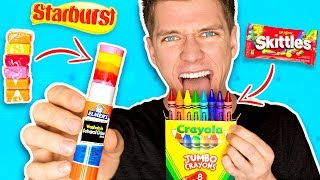 DIY Edible School Supplies FUNNY PRANKS Back To School Learn How To Prank using Candy amp Food [upl. by Claiborn]