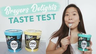 BREYERS DELIGHTS LOW CALORIE ICE CREAM REVIEW [upl. by Nybor]