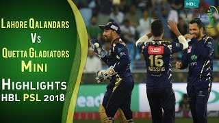 Short Highlights  Lahore Qalandars Vs Quetta Gladiators  Match 5  24 Feb  HBL PSL 2018 [upl. by Merl]