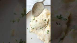 Ravioli in a Garlic Cream Sauce [upl. by Ilellan782]