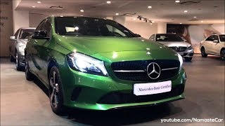 MercedesBenz AClass A180 Night Edition W176 2018  Reallife review [upl. by Eillak]