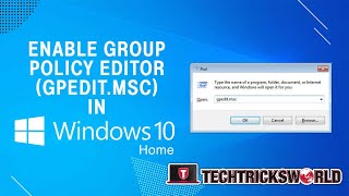 How to Enable gpeditmsc In Windows 10 Home edition [upl. by Aamsa]