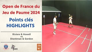 REAL TENNIS  HIGHLIGHTS  RiviereHowell vs ShenkmanGordon  Open de France 2024 12 Finale [upl. by Mayrim]