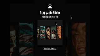 Draggable Slider built with Typescript and Tailwind CSS animation typescript slider tailwindcss [upl. by Eolande]