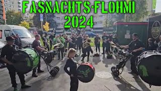 Uftritt am FasnachtsFlohmi Region Basel  Vollgas in Prattele🖤💚🎺🥁🥳 [upl. by Ekalb]