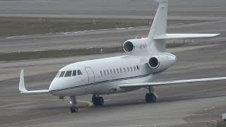 FALCON 900 MILTA ARRIVING AND DEPARTING ZURICH AIRPORTLSZH  WEF VISITOR 2024 151 [upl. by Ilehs620]