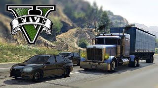 GTA V  Braquage de camion n°4 [upl. by Eadahs]