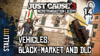 ► Just Cause 3  Vehicles Weaponised vehicles DLC Black market details and avalanche are lying [upl. by Cirone36]