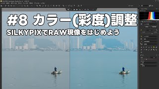 SILKYPIXでRAW現像をはじめよう 8 カラー（彩度）調整 [upl. by Kristi]