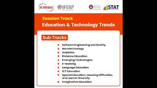 Education and Technology trends  Call for paper 2024  ICMDRSE Malaysia by IFERP [upl. by Yv928]