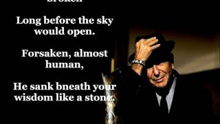 Suzanne LEONARD COHEN with lyrics [upl. by Nuahc]