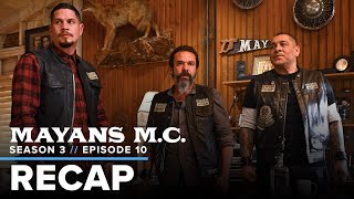 Mayans MC Season 3 Episode 10 Recap Will EZ Die After That Explosive Ending [upl. by Kcirdez82]