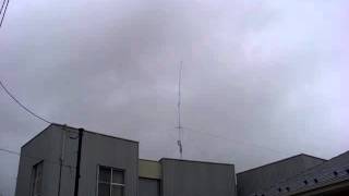 Butternut HF7J Antenna Movement under Typhoon No18 or MANYI [upl. by Malonis]