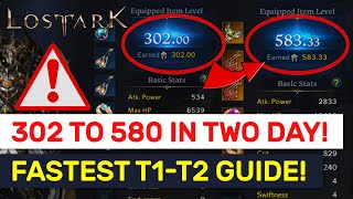 FASTEST Ways For Item Level 302 to 580 In Lost Ark  Lost Ark [upl. by Corinna]