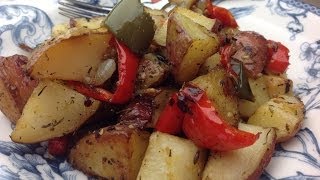 Erics Roasted Red Potatoes with Bell Pepper and Onion [upl. by Higbee]