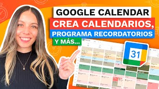 Como usar GOOGLE CALENDAR PARA ORGANIZARSE [upl. by Lindsay]