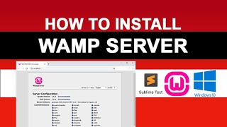 How to Download and Install Wamp Server on Windows 10  Step by Step Method  Latest 2021  DCODE [upl. by Lishe]