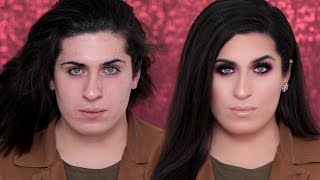 Transgender Makeup Transformation  Jolina Mennen  Holiday Makeup  Hatice Schmidt [upl. by Marx71]