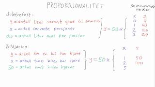 Matematikk 1P  048  Proporsjonalitet [upl. by Ludeman]