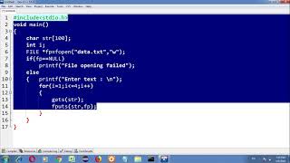 fgets and fputs explanation with example [upl. by Anirdua]