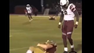 Huge high school football hits but they get increasingly harder [upl. by Haodnanehs245]